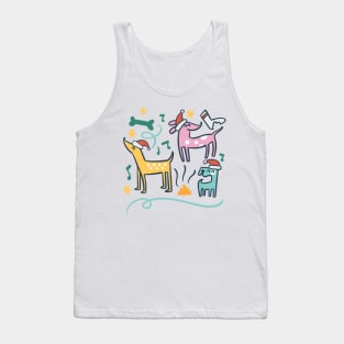 Cute dogs Christmas Tank Top